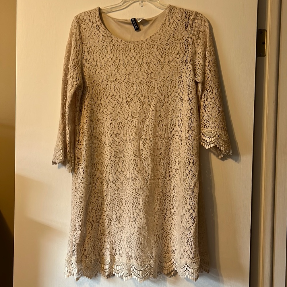 Divided by H&M Cream Dress